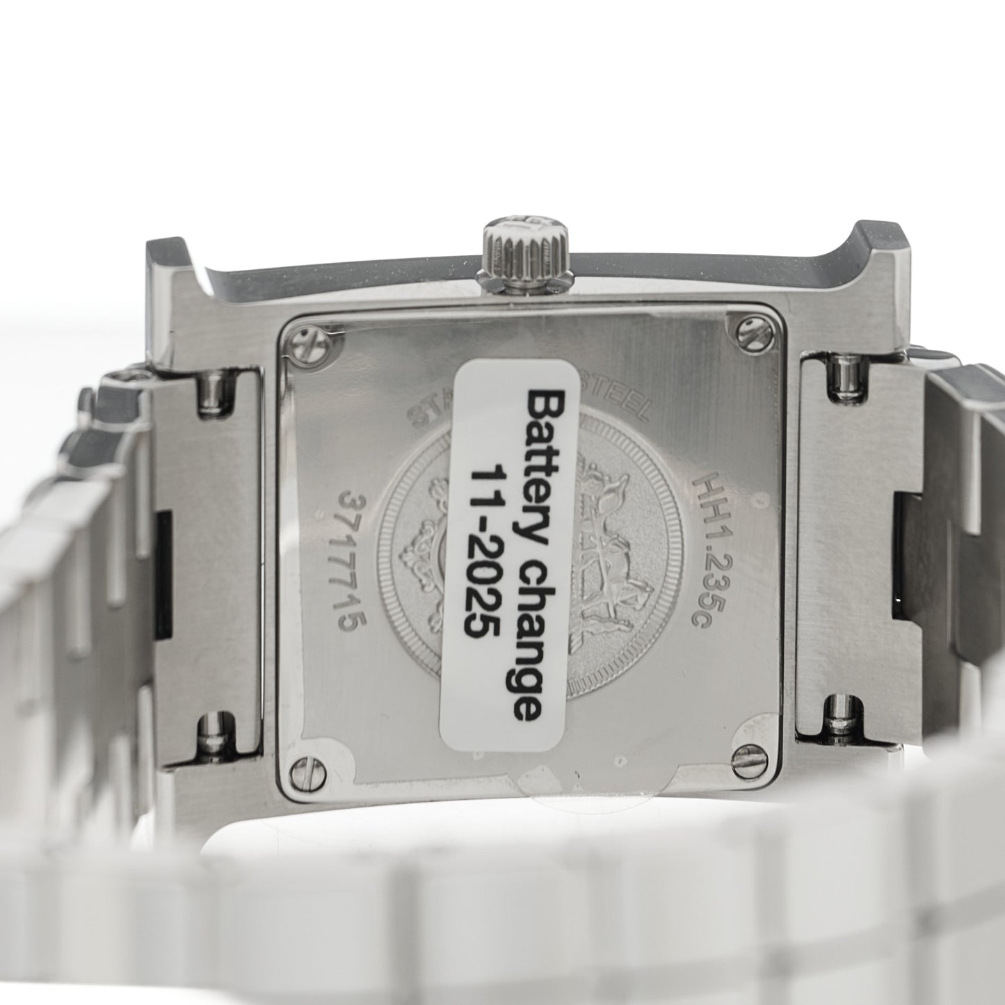Stainless Steel Diamond Bezel Mother of Pearl 21mm Heure H Hour Quartz Watch