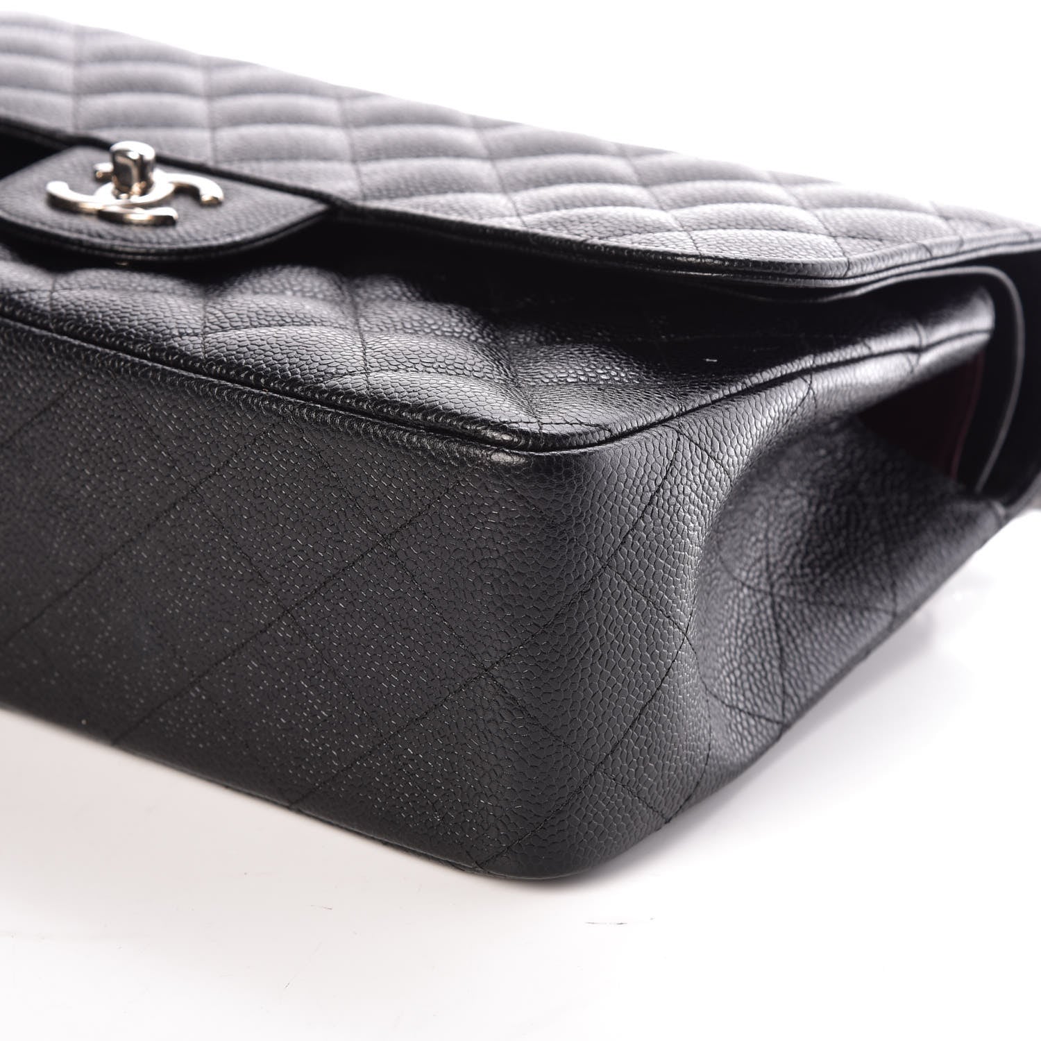 Chanel Caviar Quilted Jumbo Double Flap Black 9 of 10