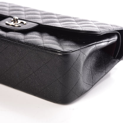 Chanel Caviar Quilted Jumbo Double Flap Black 9 of 10