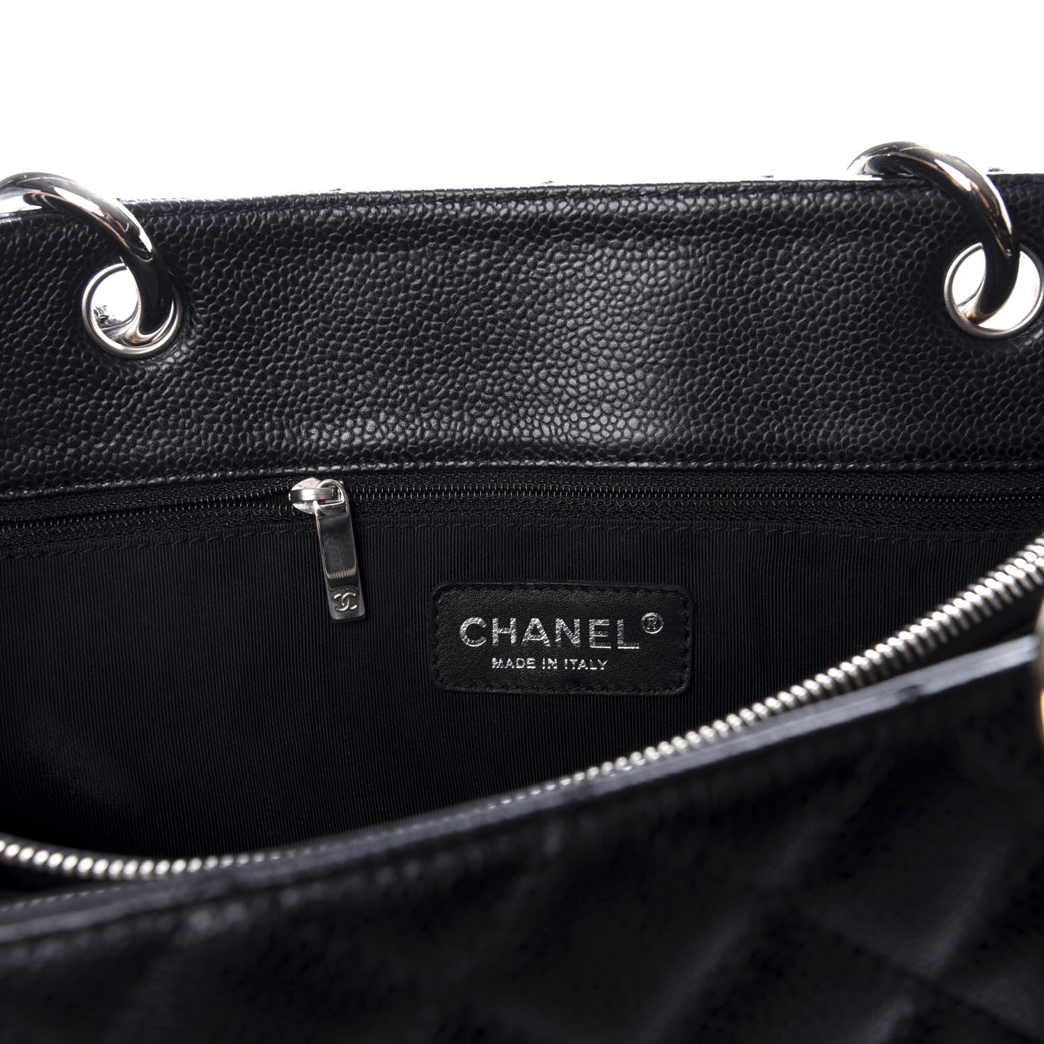 Chanel Caviar Quilted Grand Shopping Tote GST Black 6 of 9