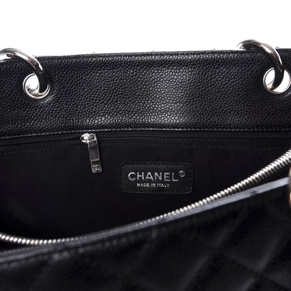 Chanel Caviar Quilted Grand Shopping Tote GST Black 6 of 9
