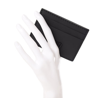 Christian Dior Calfskin D-Fence Card Holder Black 2 of 9
