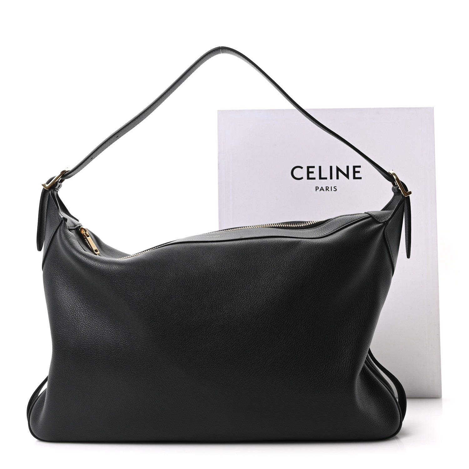 Celine Supple Calfskin Large Romy Shoulder Bag Black 11 of 11