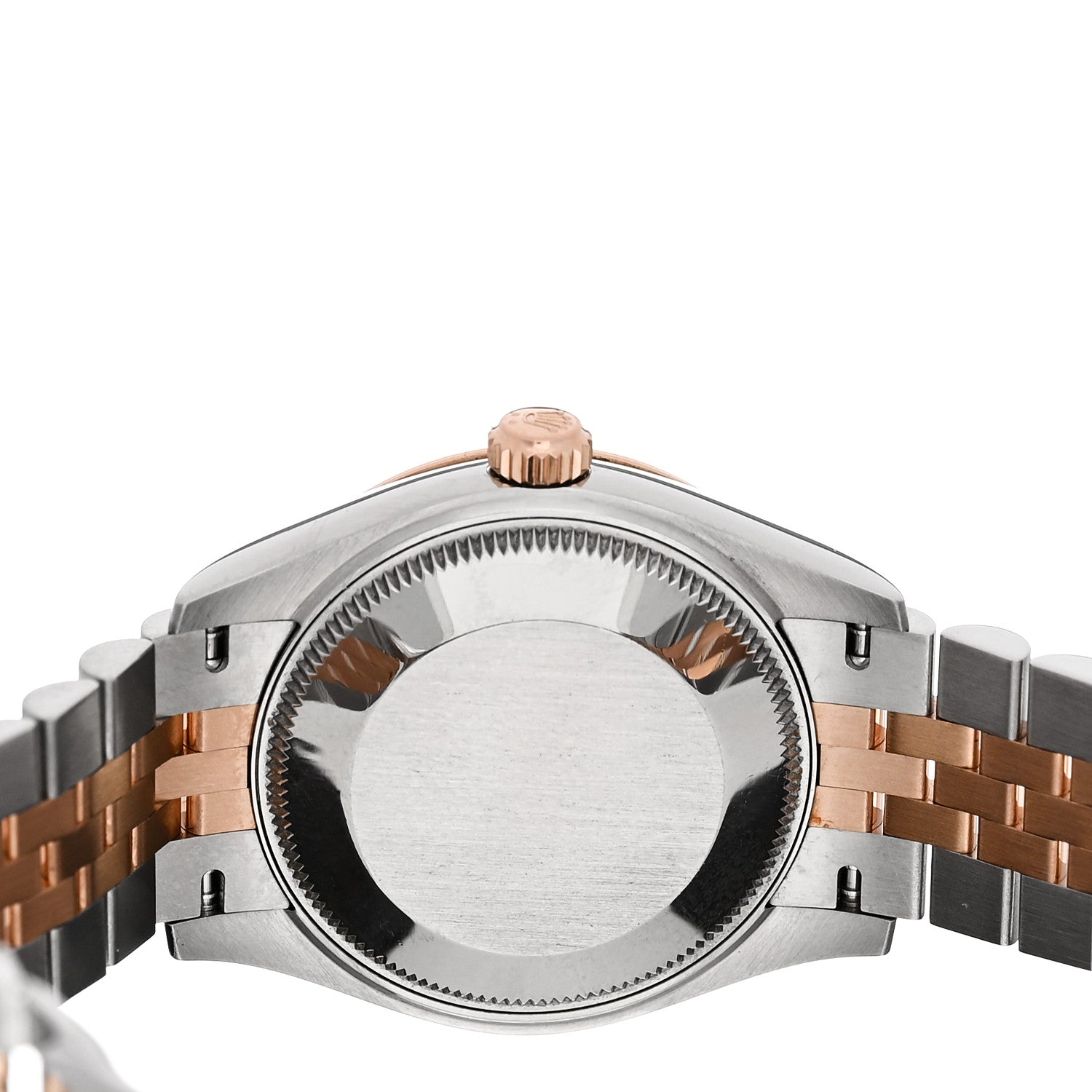 Rolex Stainless Steel 18K Everose Gold 31mm Oyster Perpetual Datejust Watch White Roman 278271 4 of 5