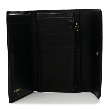 Chanel Lambskin Quilted Small Flap Wallet Black 5 of 8
