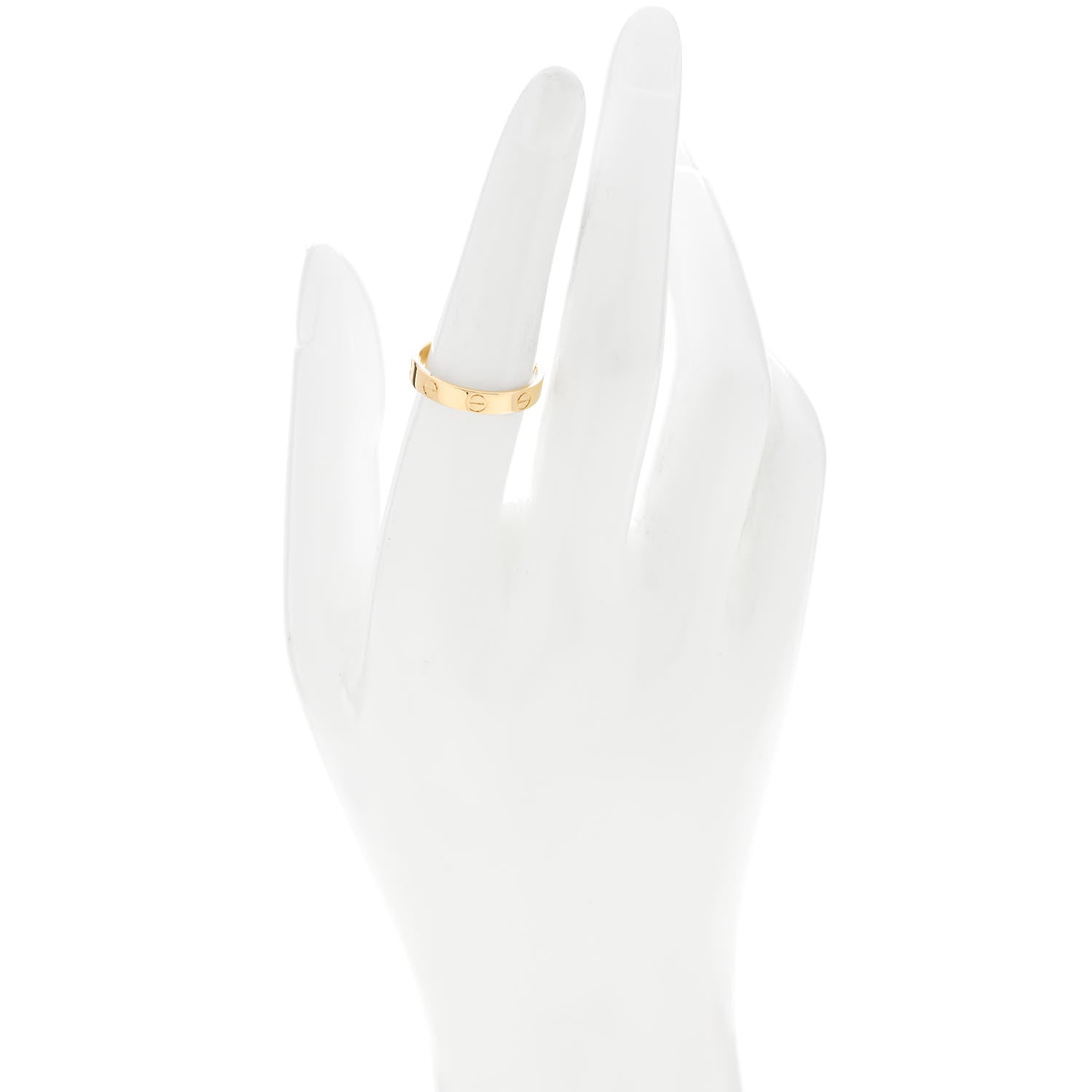 Cartier 18K Yellow Gold 3.5mm LOVE Wedding Band Ring 54 7 2 of 4