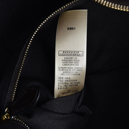 Burberry Haymarket Check Small Salisbury Tote Chocolate 8 of 13