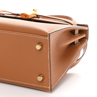 Hermes Epsom Kelly Sellier 25 Gold 9 of 10