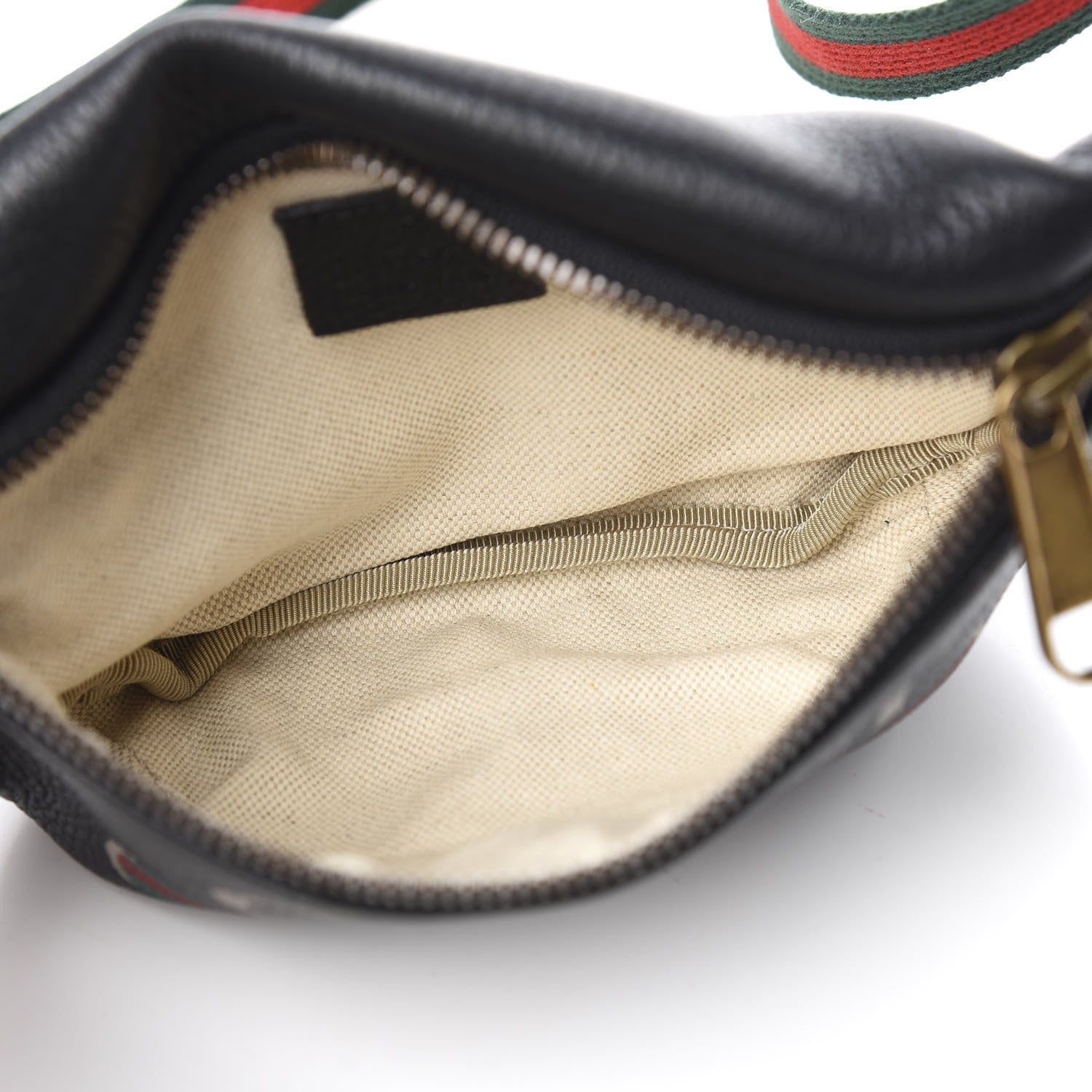 Gucci Grained Calfskin Small Logo Belt Bag Black 4 of 9