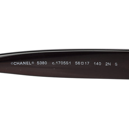 Chanel Acetate Square CC Sunglasses 5380 Burgundy Pink 5 of 9