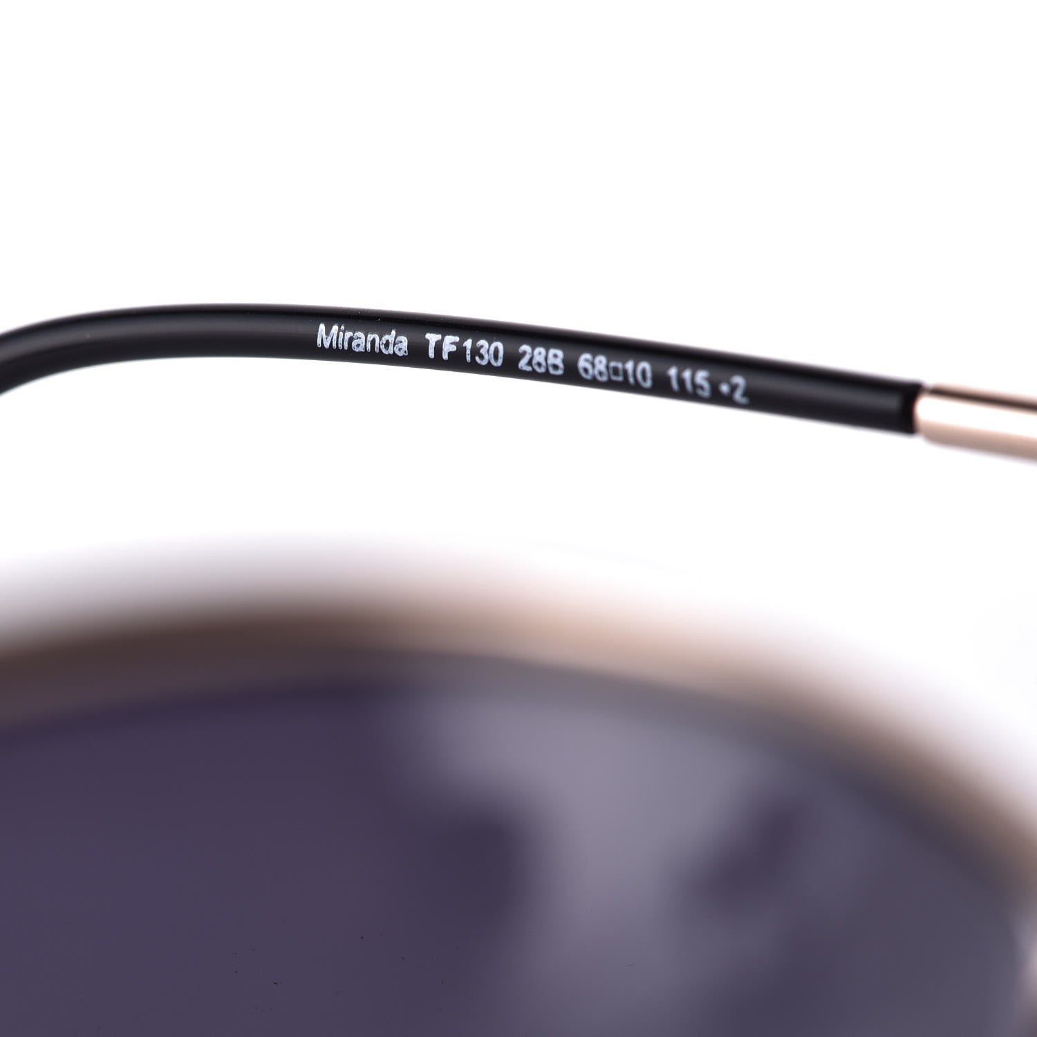 Tom Ford Miranda Crossover Sunglasses TF130 Black Rose Gold 5 of 8