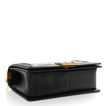 Chanel Lambskin Quilted Medium Boy Flap Black 4 of 13