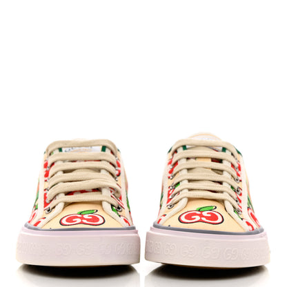 Gucci Canvas Web GG Apple Womens 1977 Tennis Sneakers 35.5 Ivory Red Mystic White New Shamarock 2 of 9