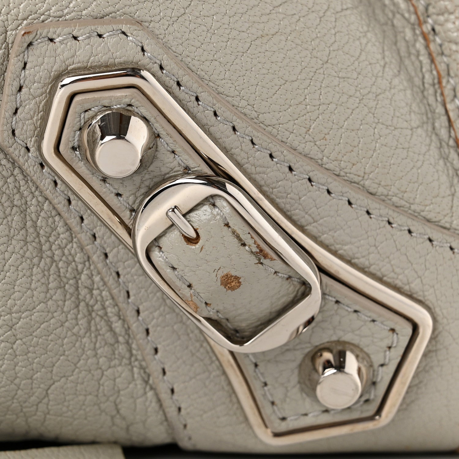 Balenciaga Chevre Silver Metallic Edge Hardware City Gris Glace 13 of 14