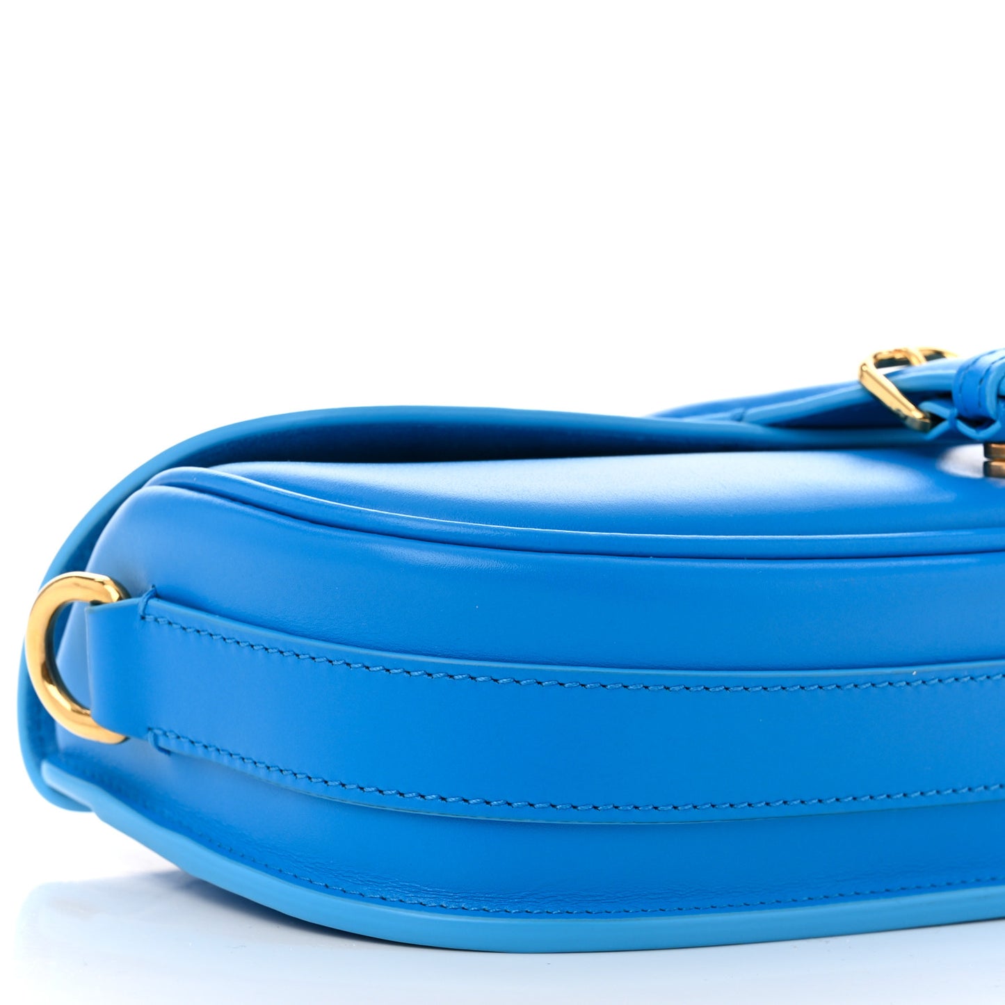 Box Calfskin East West Bobby Bag Reef Blue