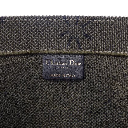 Christian Dior Canvas Embroidered Graffiti Book Tote Vert 6 of 11