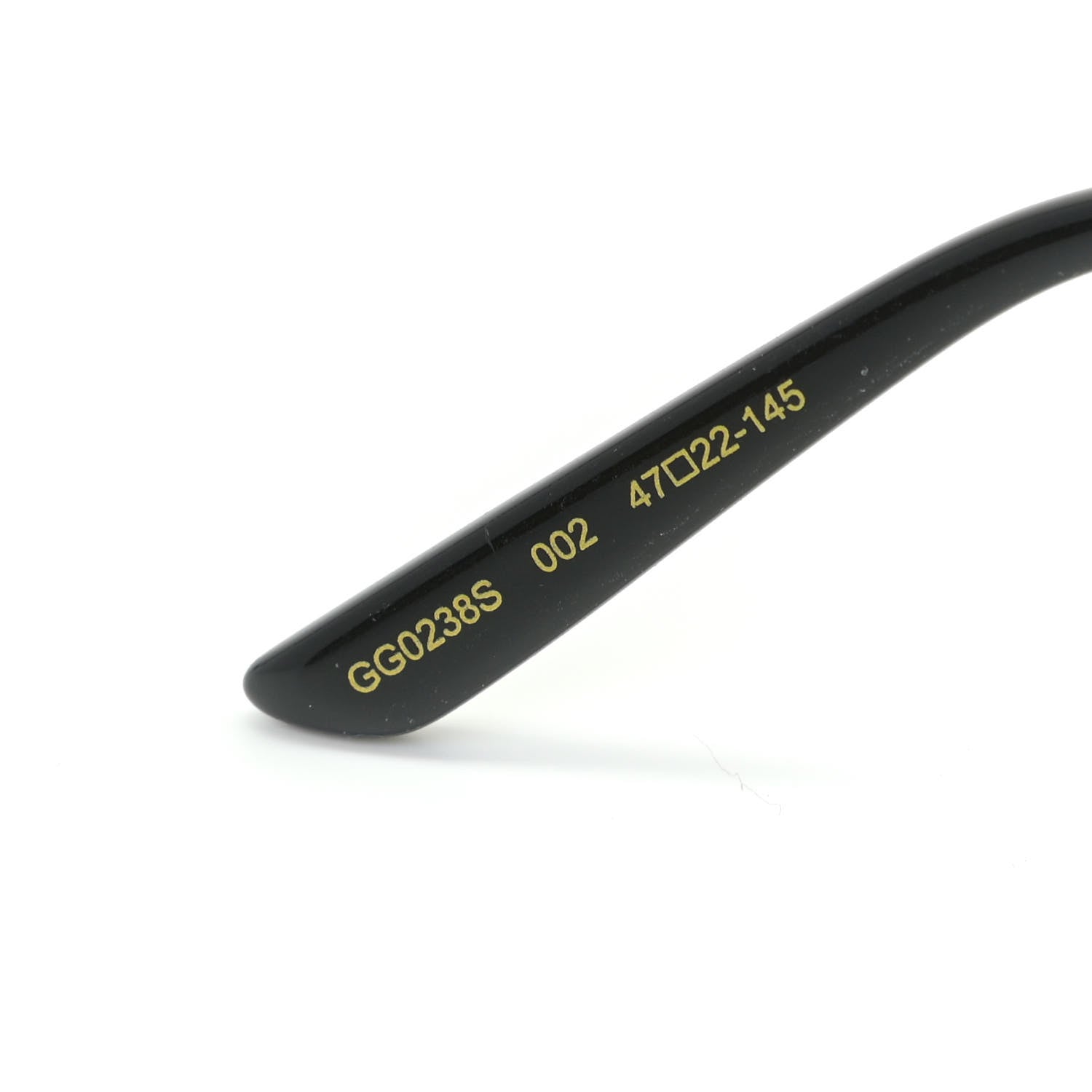 Gucci Metallic Round Eye Sunglasses GG0238S Gold Black 6 of 7