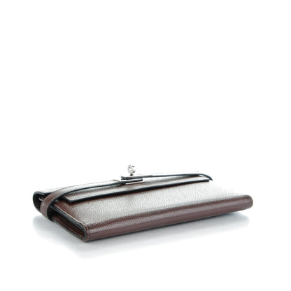 Hermes Epsom Kelly Tri-Fold Wallet Chocolate 5 of 14