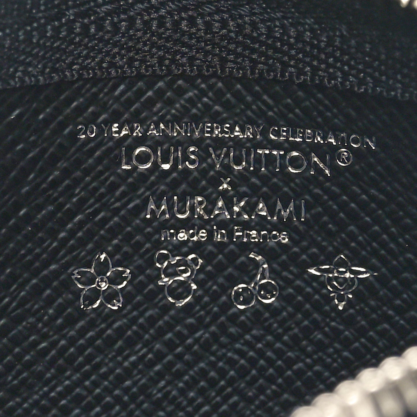 LV X TM Monogram Multicolor Key Pouch Black
