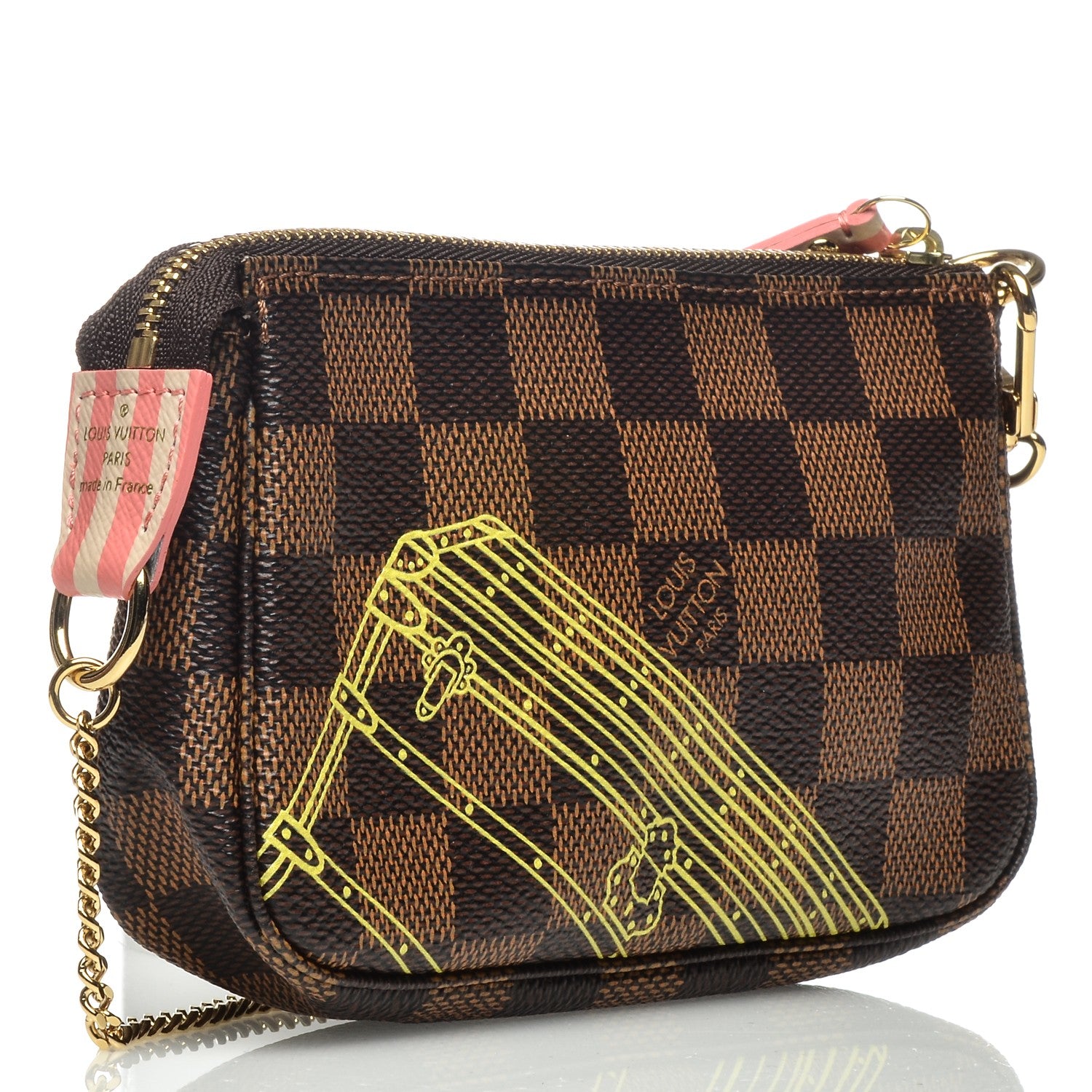 Louis Vuitton Damier Ebene 2014 Christmas Animation Mini Pochette Accessories 3 of 6