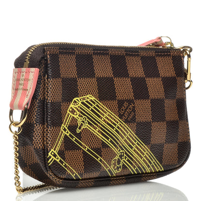 Louis Vuitton Damier Ebene 2014 Christmas Animation Mini Pochette Accessories 3 of 6