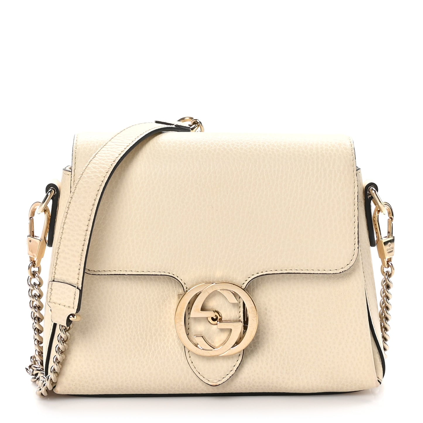 Dollar Calfskin Interlocking G Crossbody Bag Ivoire
