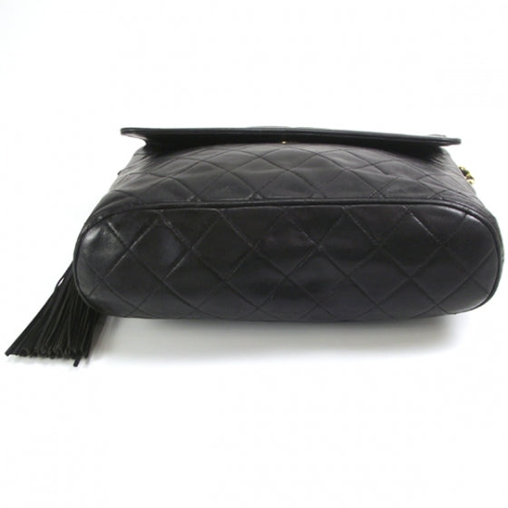 Chanel Vintage Lambskin Cross Body Flap Bag Black 4 of 13