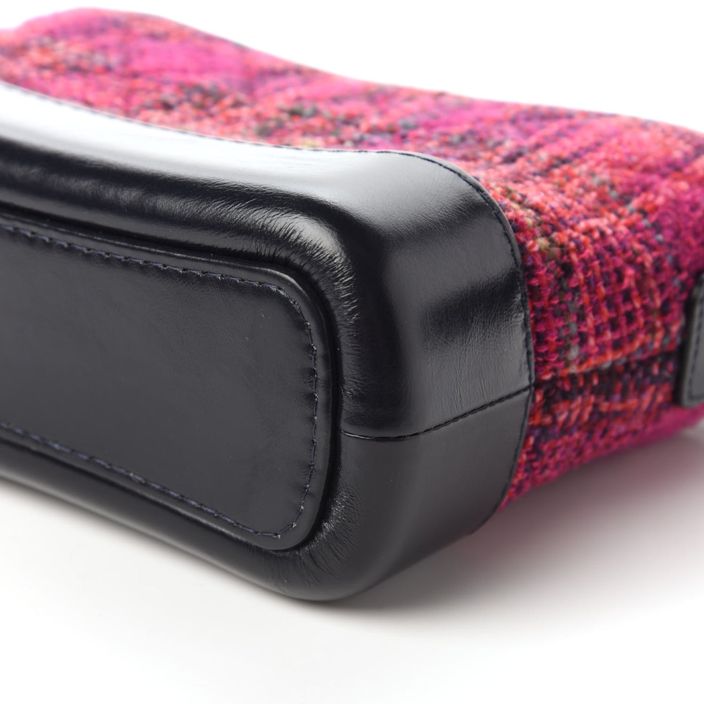 Tweed Calfskin Small Gabrielle Hobo Dark Navy