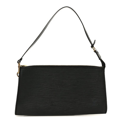 Louis Vuitton Epi Pochette Accessories 24 Black 1 of 8