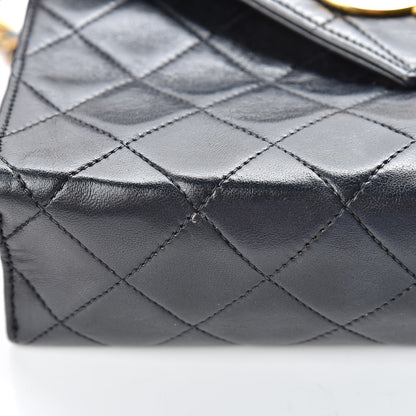 Chanel Lambskin Quilted Small Single Flap Navy 13 of 14