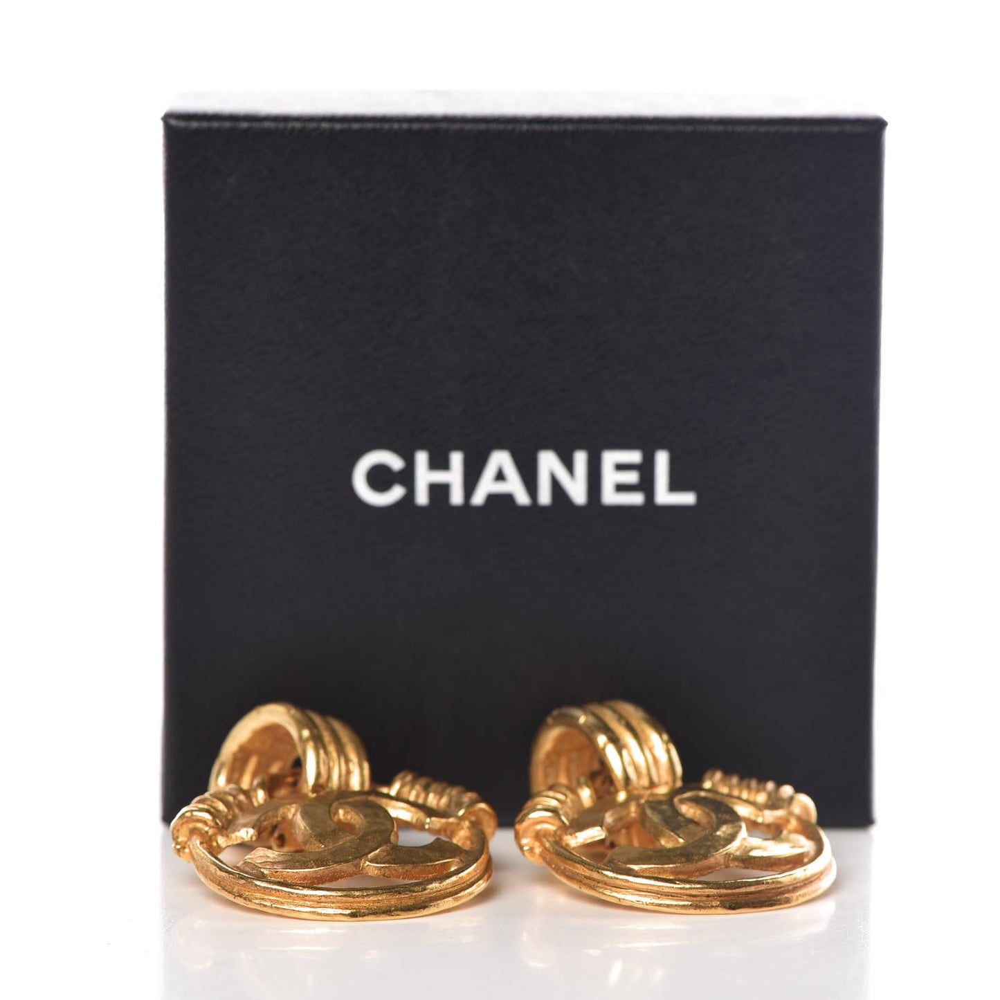 CC Clip On Earrings Gold