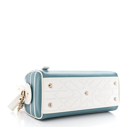 Christian Dior Calfskin Small Dior Vibe Zip Bowling Bag Turquoise 4 of 11