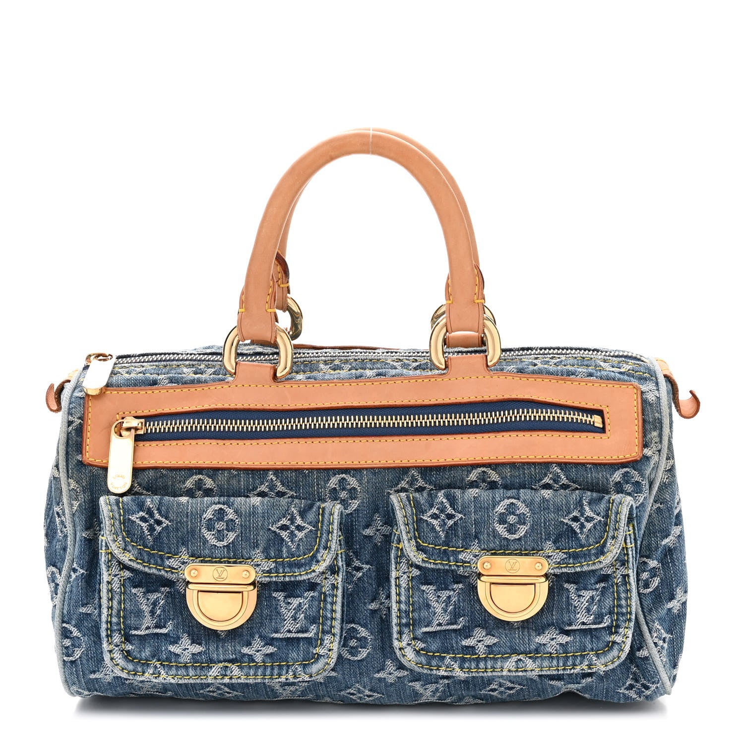 Louis Vuitton Monogram Denim Neo Speedy Blue 1 of 13