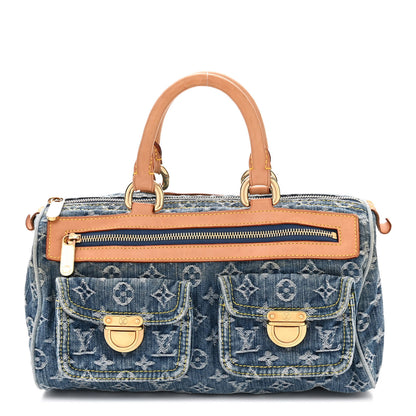 Louis Vuitton Monogram Denim Neo Speedy Blue 1 of 13