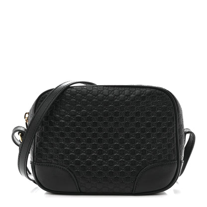 Gucci Microguccissima Mini Bree Messenger Bag Black 1 of 12
