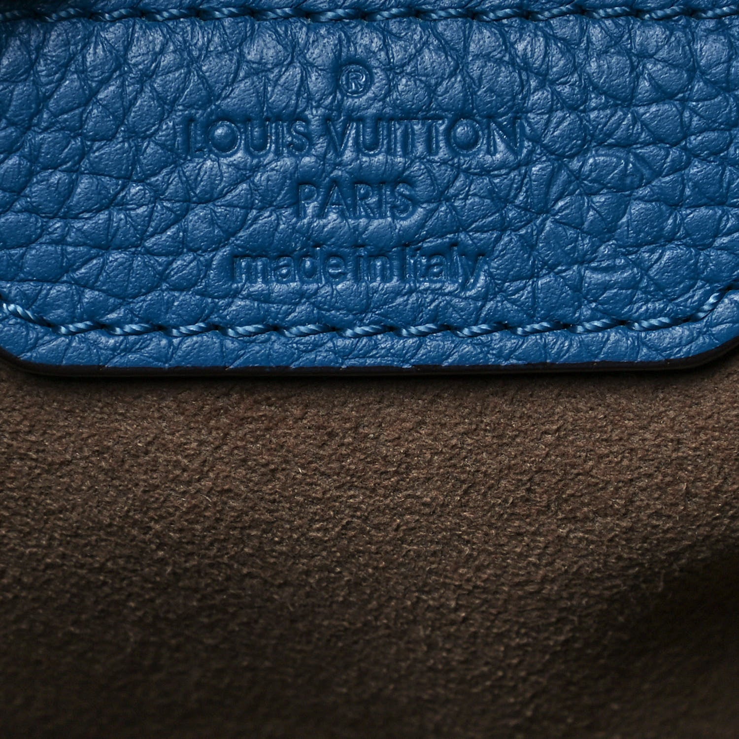 Louis Vuitton Taurillon Keepall Bandouliere 45 Bleu Canard 6 of 21