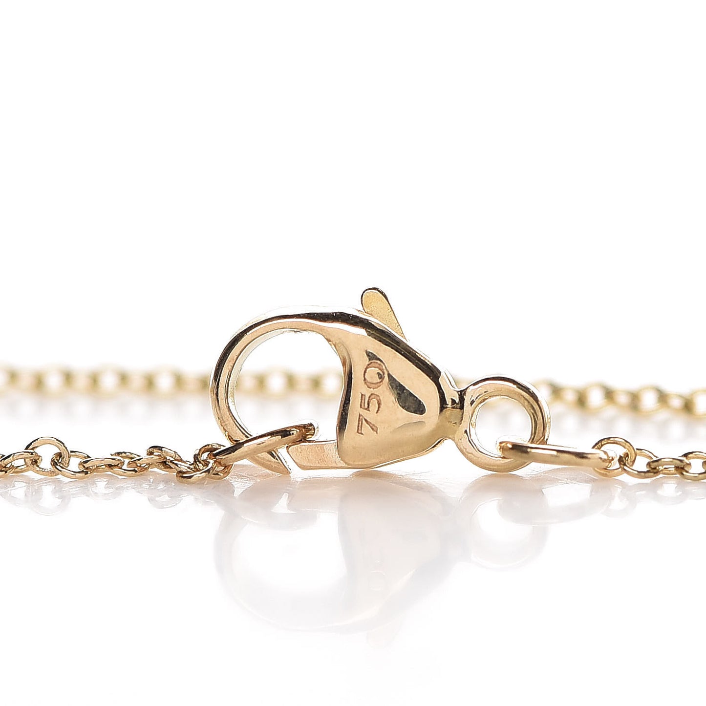 18K Yellow Gold Diamond Initial R Charm Necklace