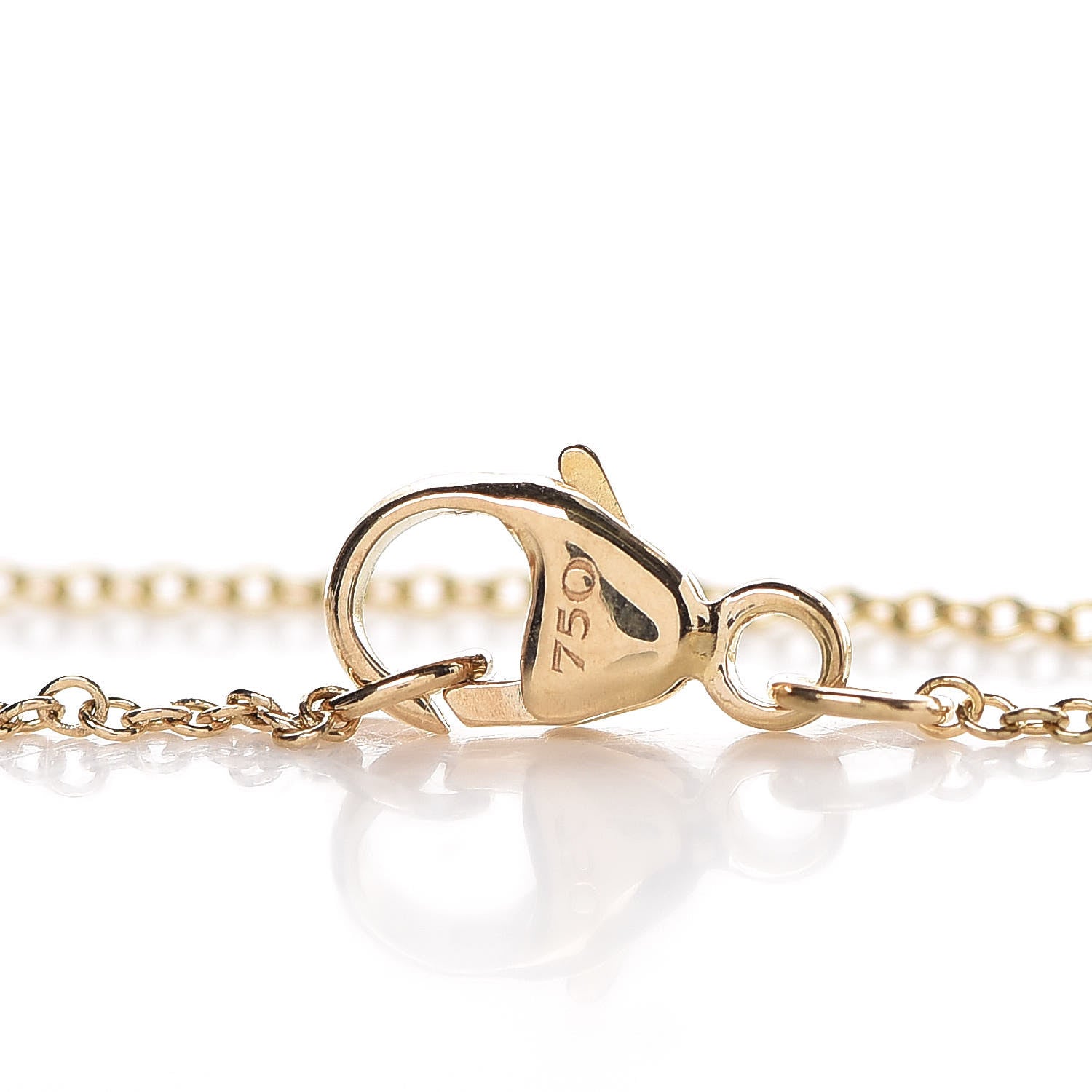 David Yurman 18K Yellow Gold Diamond Initial R Charm Necklace 6 of 6