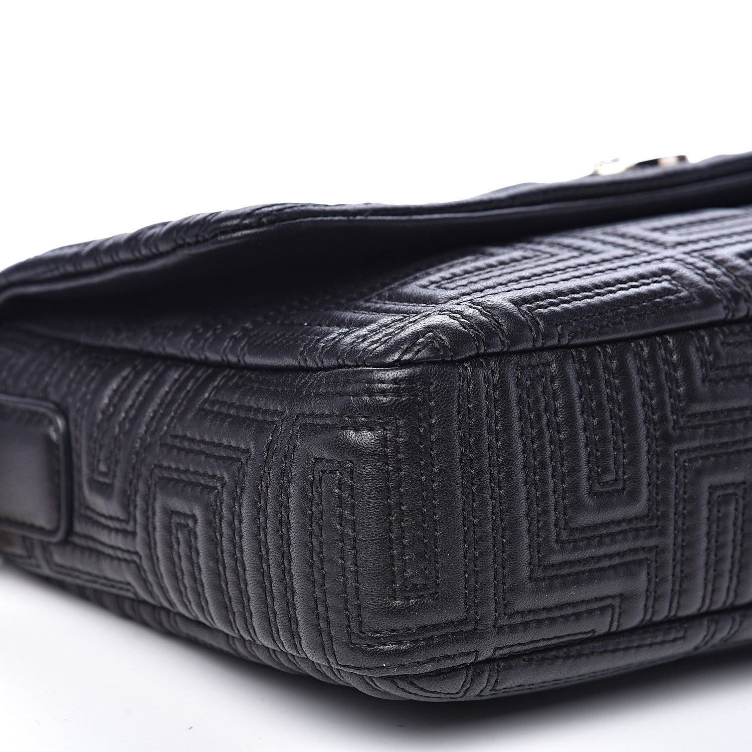 Versace Nappa Quilted Shoulder Bag Black 7 of 12