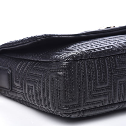 Versace Nappa Quilted Shoulder Bag Black 7 of 12
