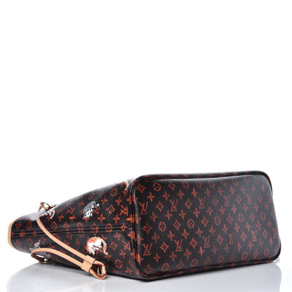 Louis Vuitton Catogram Neverfull MM Marron 5 of 11