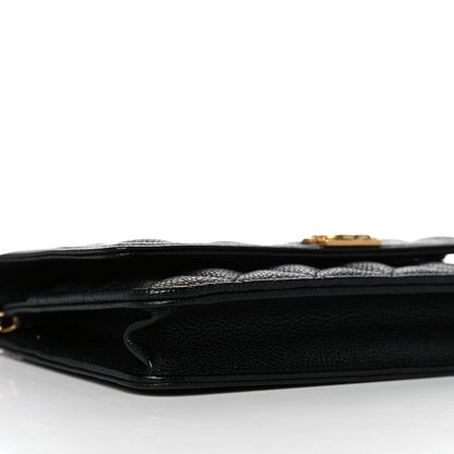 Chanel Caviar Quilted Boy Wallet On Chain WOC Black 8 of 10