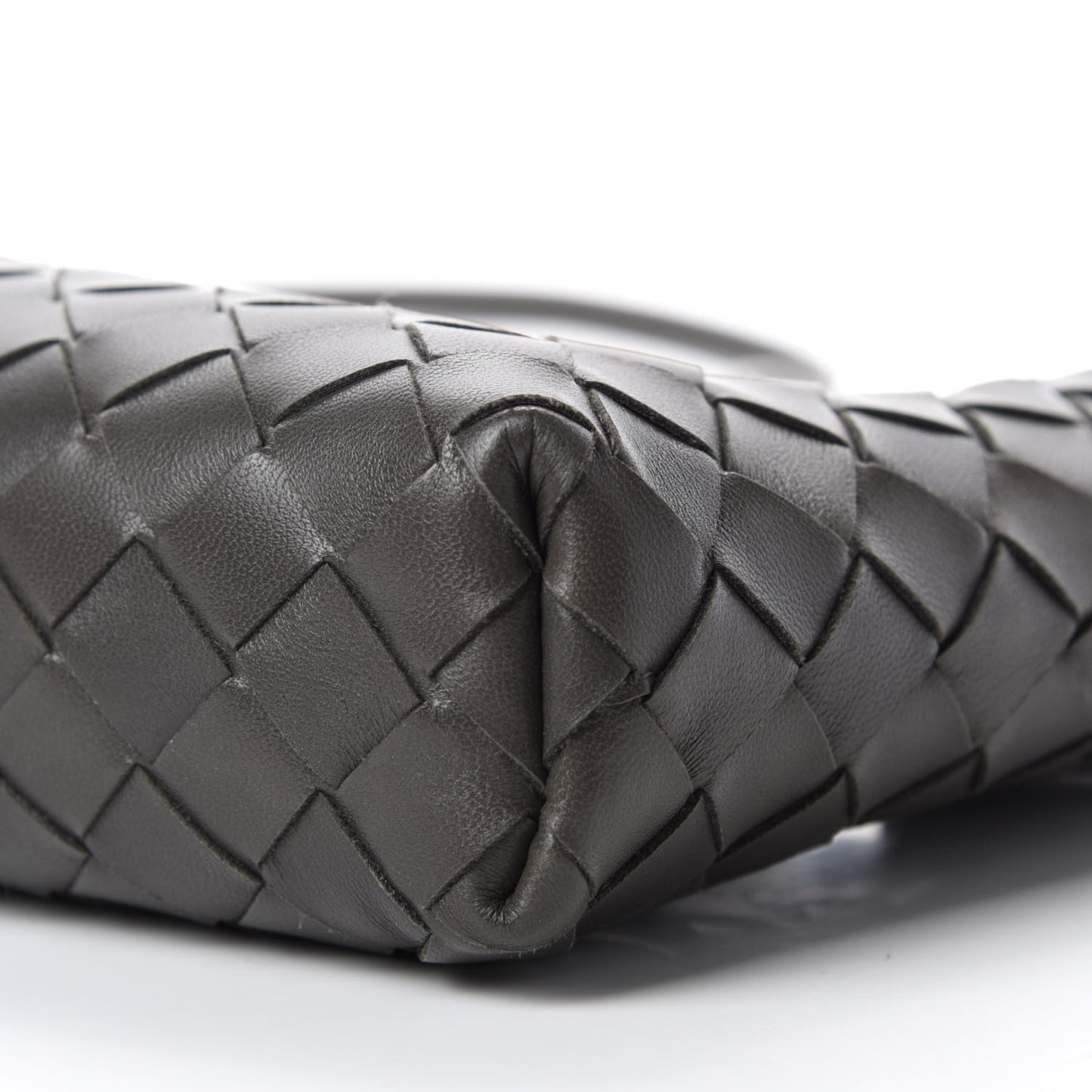 Nappa Intrecciato Crossbody Light Graphite