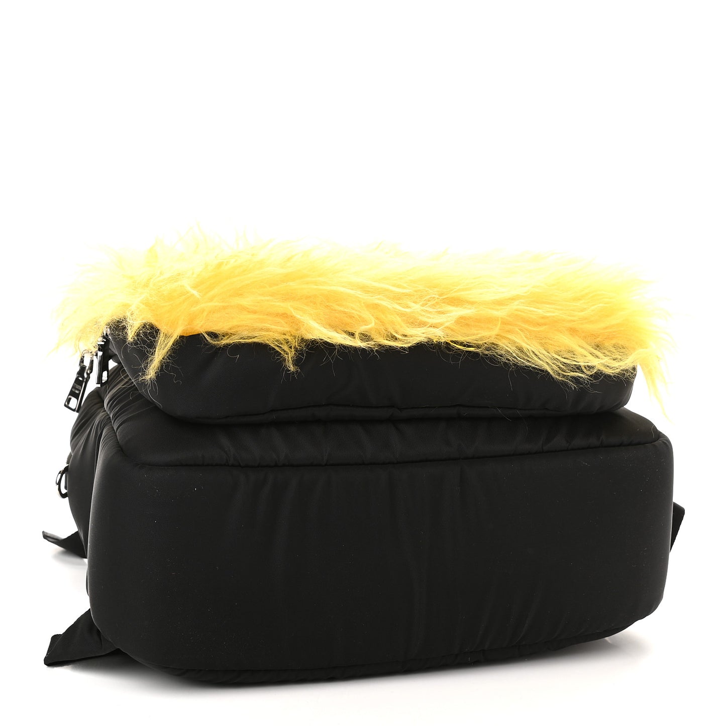 Tessuto Nylon Mohair Pocket Cargo Backpack Giallo Black