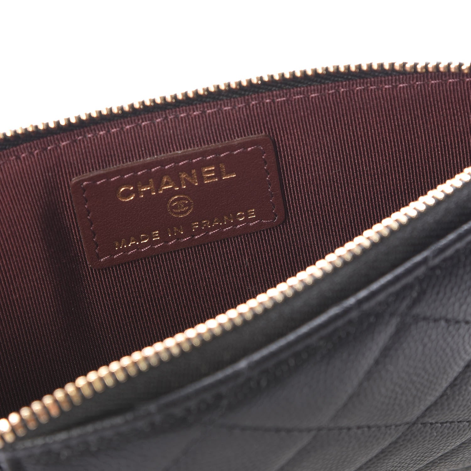 Chanel Caviar Quilted Classic Flat Wallet Pouch Black 7 of 10