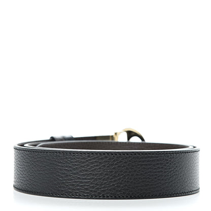 Gucci Dollar Calfskin 1973 Reversible Belt 105 42 Black Testa di Moro 3 of 6