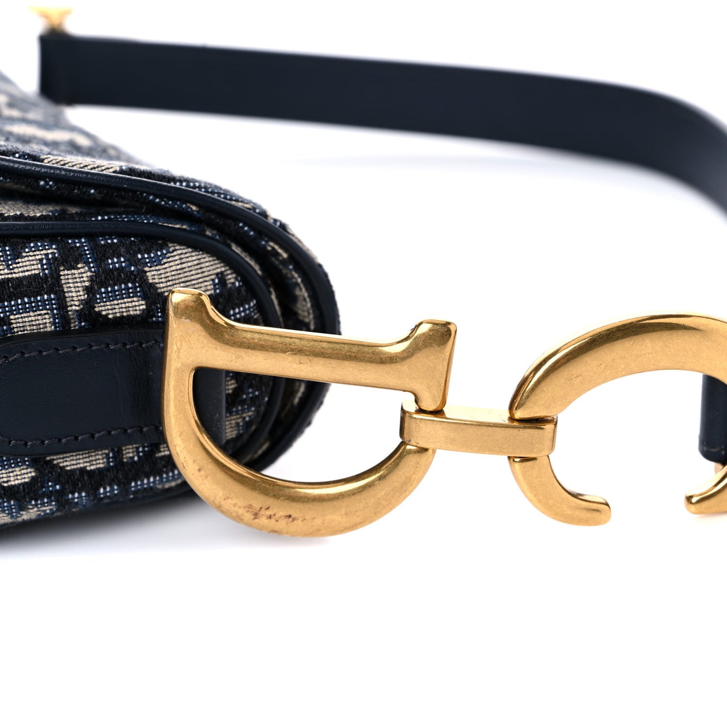 Oblique Saddle Bag Blue