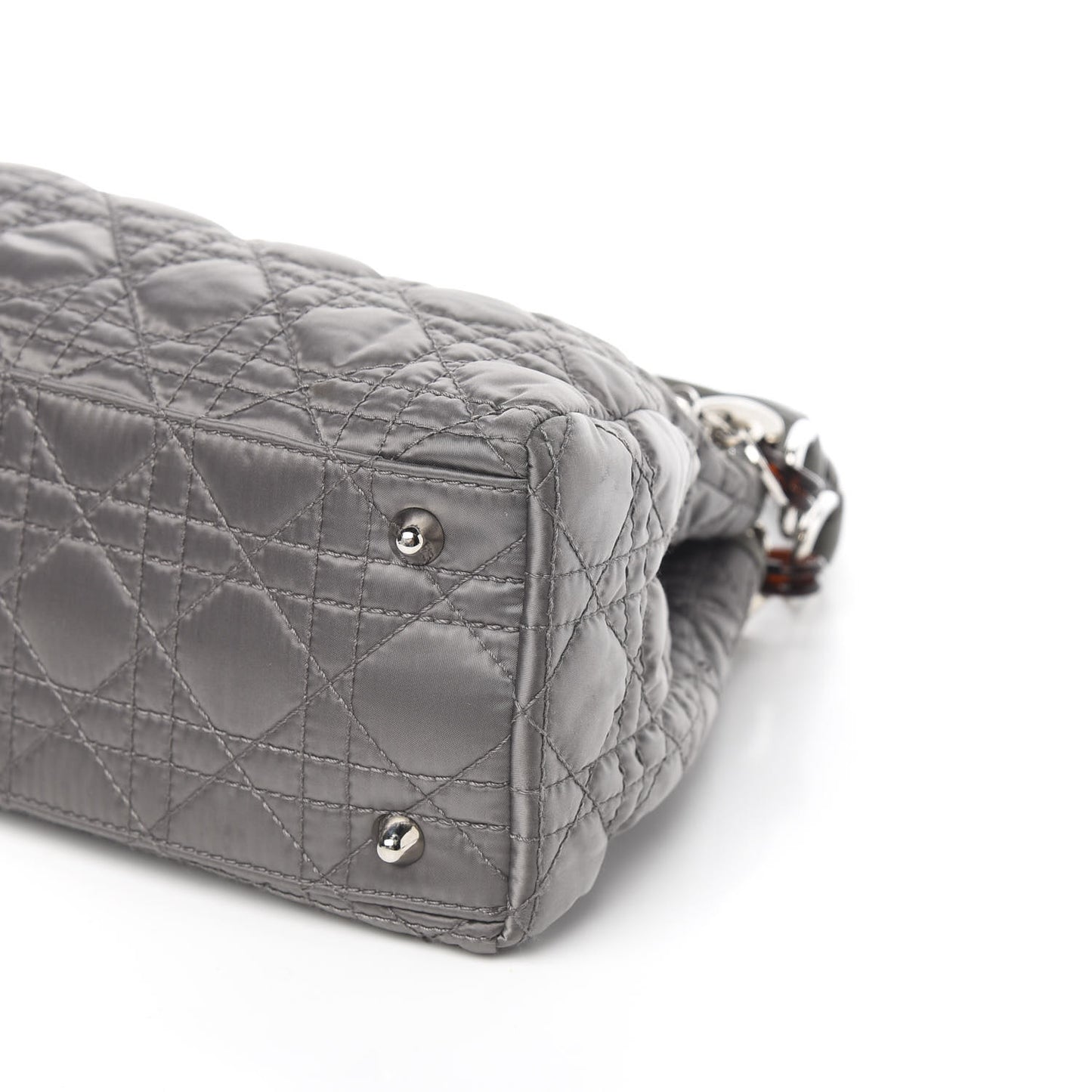 Nylon Cannage Medium Charming Lock Grey