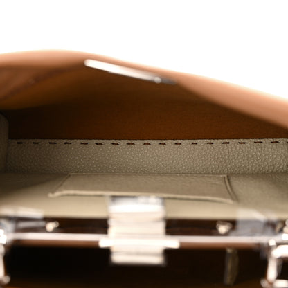 Fendi Cuoio Romano Selleria Bi-Color Mini Peekaboo Iconic Satchel Mou Milk 5 of 11