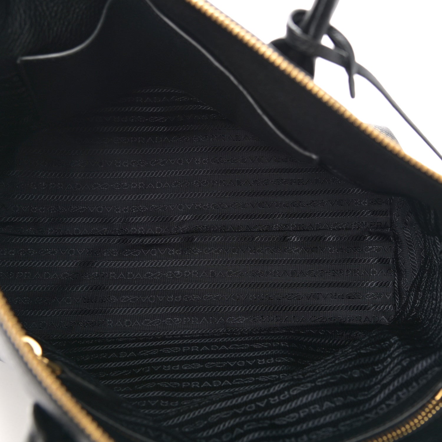 Prada Vitello Daino Shopping Tote Black 4 of 12